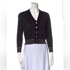Marc Jacobs Black & Silver Cardigan